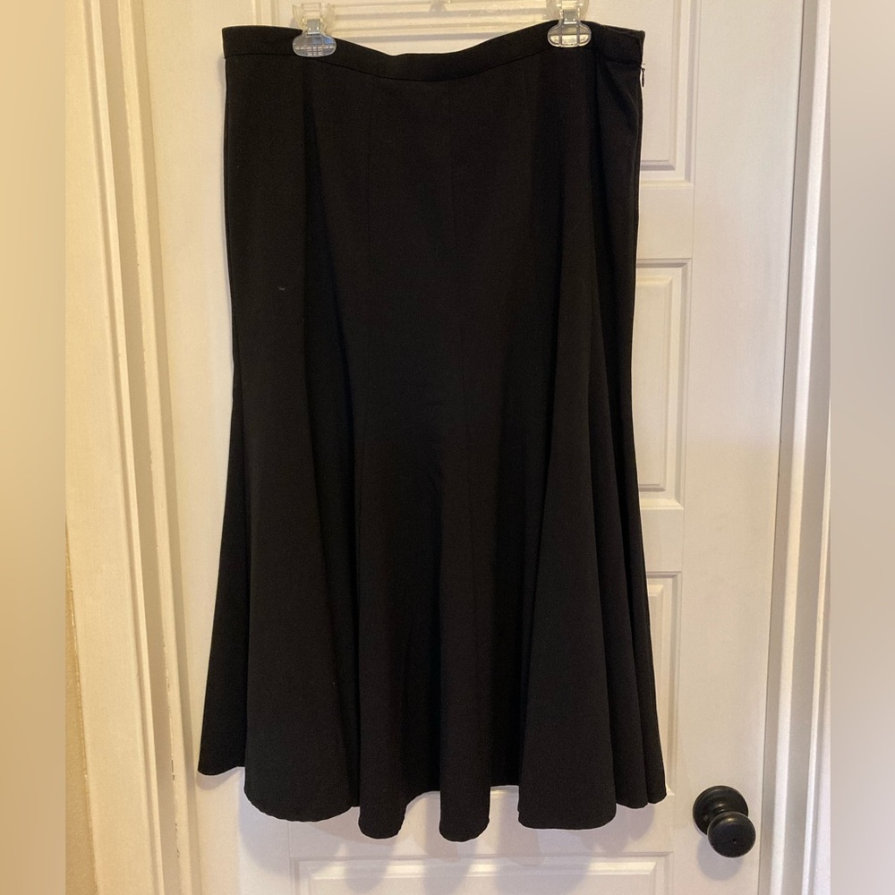 Black Flared Skirt